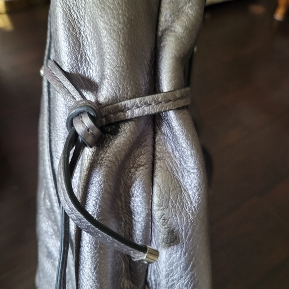 Coach Audrey Medium Cinched North South Tote Gunmetal Silver - Picture 14 of 14